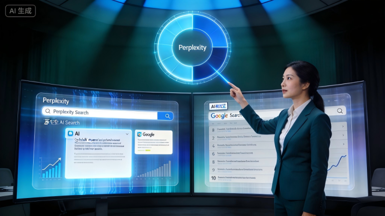 出海AI营销频道：Perplexity vs Google：中国出海企业该如何分配AI搜索预算。文章配图