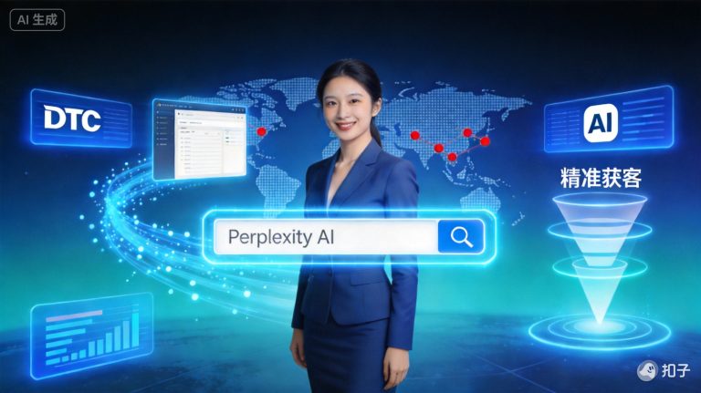 出海AI营销频道：中国DTC品牌如何借助Perplexity AI搜索获取海外精准流量。文章配图