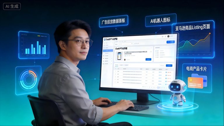出海AI营销频道：ChatGPT + 亚马逊运营：从 Listing 优化到广告投放的 AI 全链路实践。文章配图